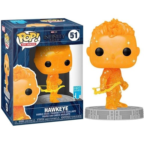 Funko POP! Artist Series: Marvel Infinity Saga - Hawkeye - Arancione - Figura In Vinile Da Collezion