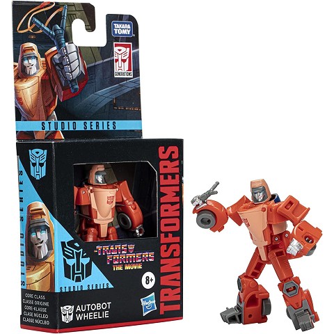 Transformers Studio Series Core Class The Movie Autobot Wheelie Figure, età 8 e Oltre, 8,5 cm