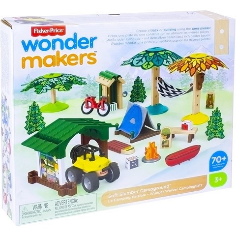 FISHER PRICE WONDER MAKERS WOODEN CAMPGROUND 28X30CM