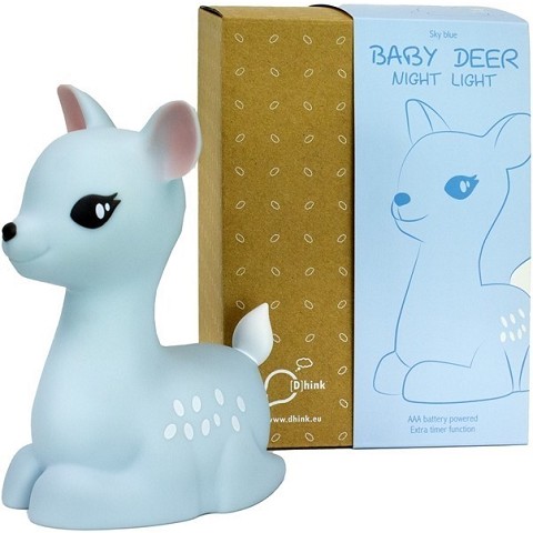 LED NIGHT LAMP “BABY DEER” 13X19CM (EXCL. 3X AAA BATTERIES)