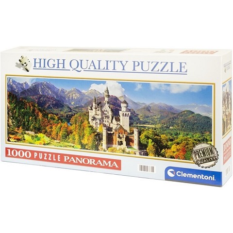CLEMENTONI HIGH QUALITY COLLECTION PANORAMA PUZZLE 1000 PIECES NEUSCHWANSTEIN 21X40CM