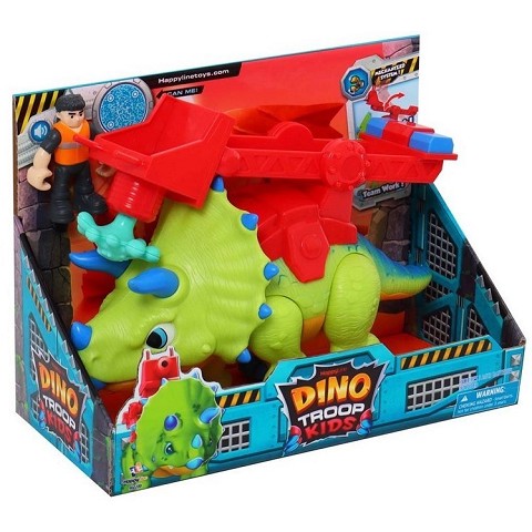 DINO TROOP KIDS PLAYSET TRICERATOPS WITH SOUND 19X26CM