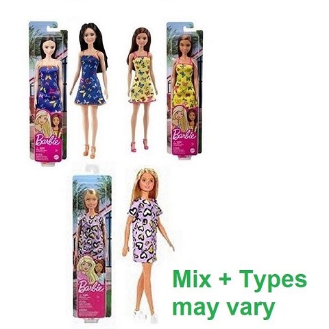 BARBIE DOLL WITH BUTTERFLY DRESS ASSORTED 8,5X32CM
