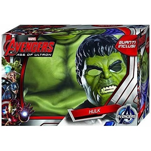 Hulk Avengers 2 Costume, con Guanti, in Scatola, Taglia L