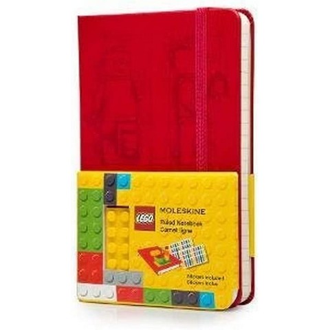 Moleskine Lego: Notebook II, Pocket, Ruled, Scarlet Red