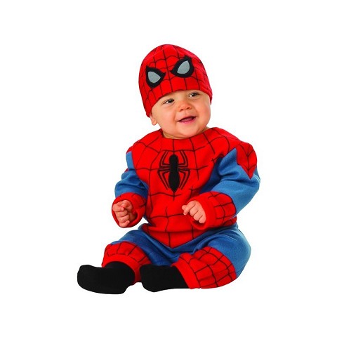 Costume Spider Man neonato 0- 6 mesi