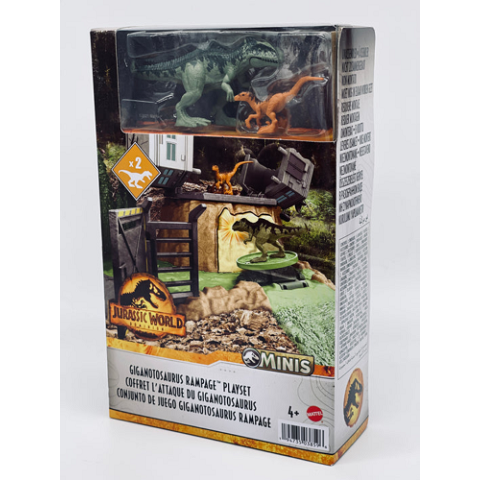 Jurassic World - MINIS PLAYSET Giant Dino Rampage Playset,