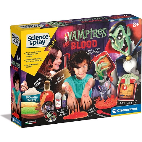 Clementoni- Kit scientifico per vampiri e Sangue per Bambini