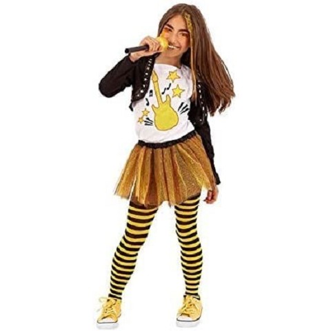 Rubie’s Costume Roxy C. Pop Girls Band disp M e 3-4 anni